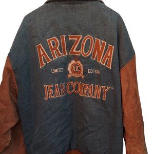 Vintage 90’s Arizona Jean Company Limited Edition Suede Denim Jacket Size Large